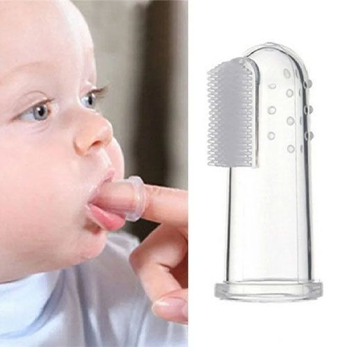 Mimo Kids Soft Silicone Baby Finger Toothbrush & Oral Massager with Case